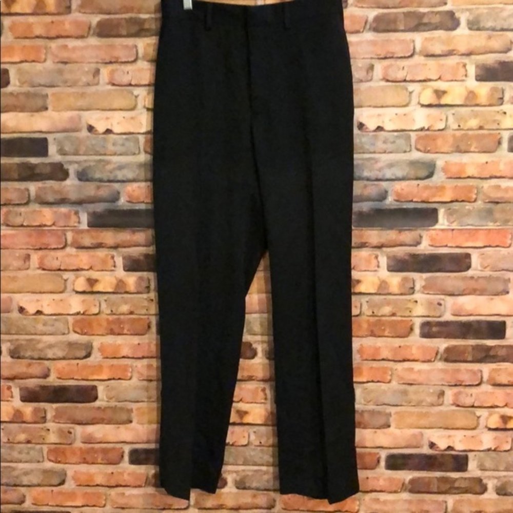 Haggar Black Pinstripe Slacks